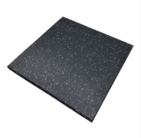 rubber mat black with white pointe